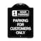 Signmission 1 Hour Parking Parking for Customers Heavy-Gauge Aluminum Sign, 24" x 18", BW-1824-24651 A-DES-BW-1824-24651 - alternate 1